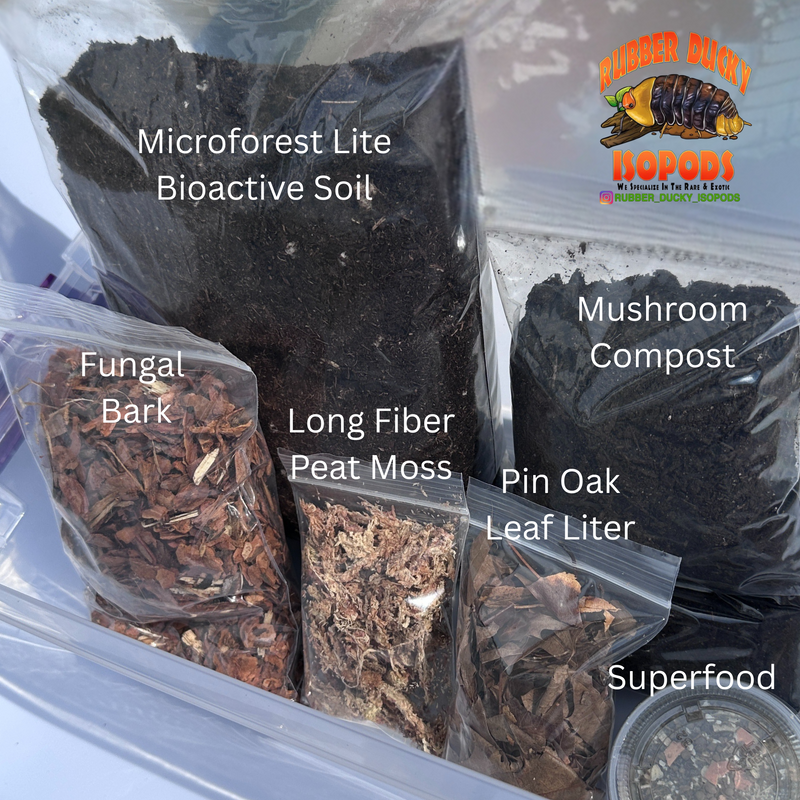 Bio-Active Isopod Soil Starter Kit Complete WITH Your Isopod Choice